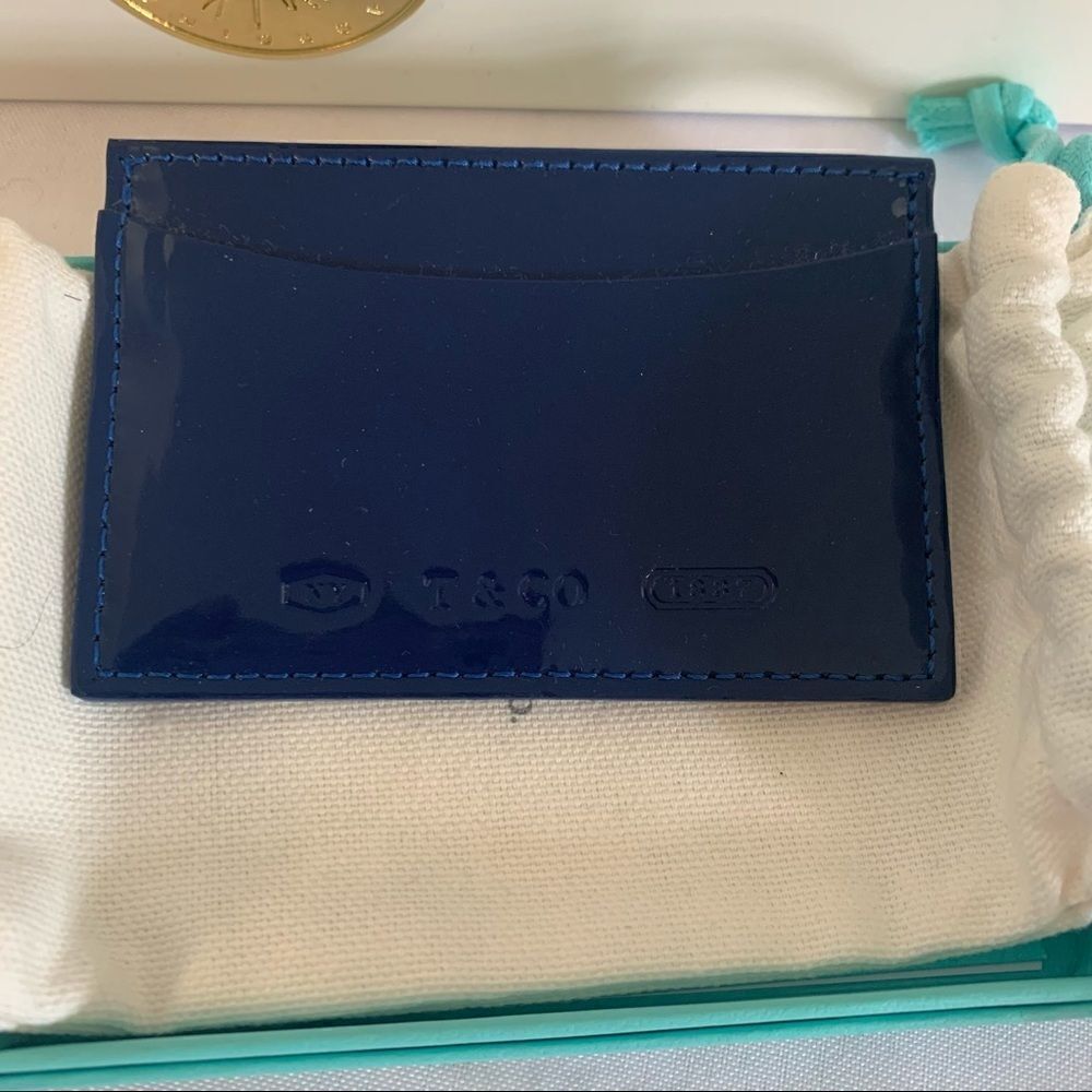 Tiffany & Co. Card Holder Wallet-Navy
